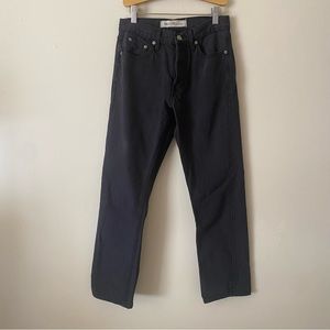 Gap Grey Black Vintage Straight Ankle Crop Jeans